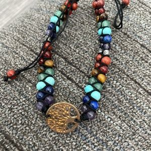 Tree of life drawstring bracelet